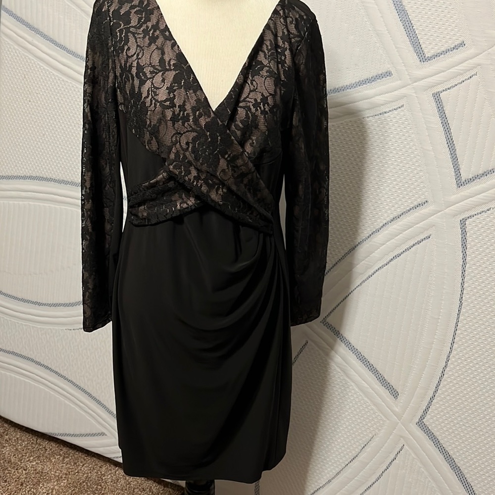 Chaps holiday dress -black